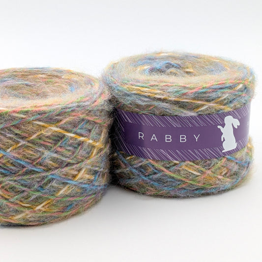 Buntes Garn Tenero mit Alpaka in Multicolor – RABBY, weitere Ansicht