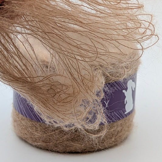 Mohair Wolle Astrum in Hellbraun – RABBY, weitere Ansicht
