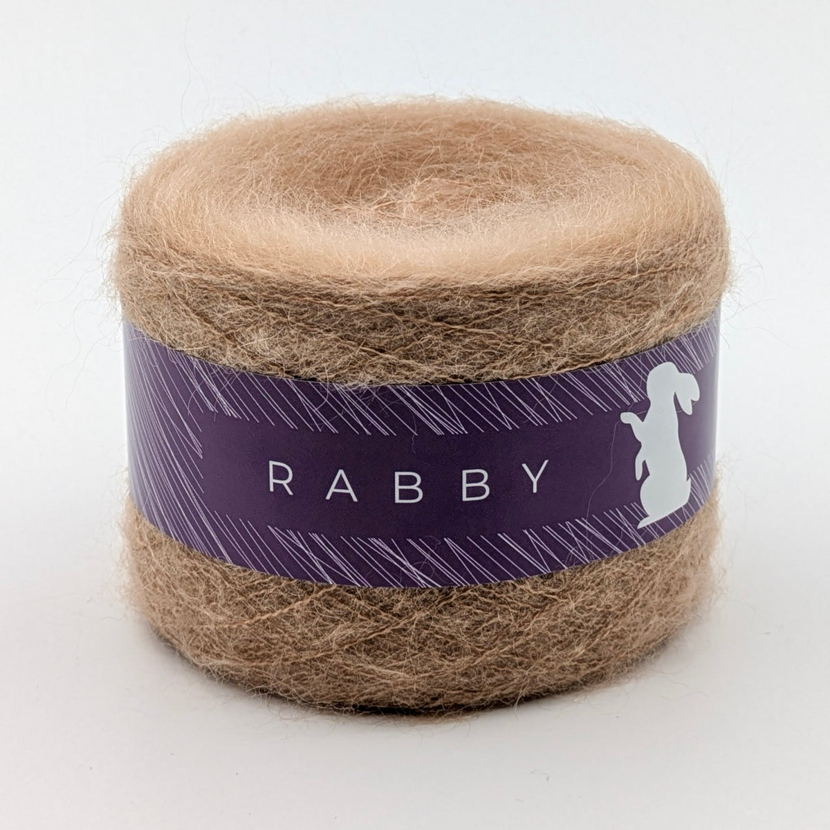 Mohair Wolle Astrum in Hellbraun – RABBY, weitere Ansicht