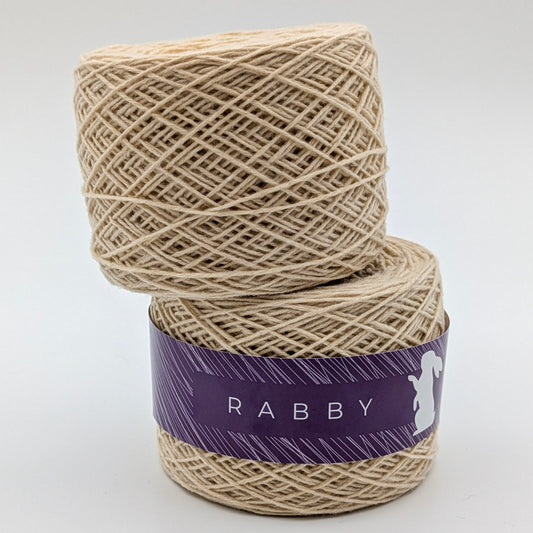 Schurwolle Mery in Beige – RABBY, weitere Ansicht