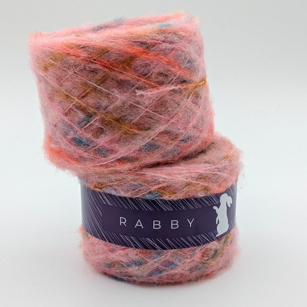 Meliertes Garn Regenbogen mit Wolle in Multicolor – RABBY, weitere Ansicht