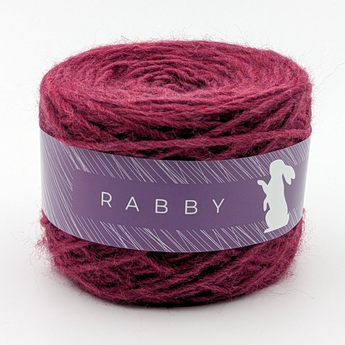 Dickes Garn Crush mit Alpaka in Bordeaux – RABBY, weitere Ansicht