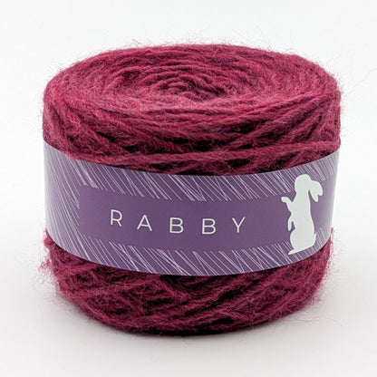 Dickes Garn Crush mit Alpaka in Bordeaux – RABBY, weitere Ansicht