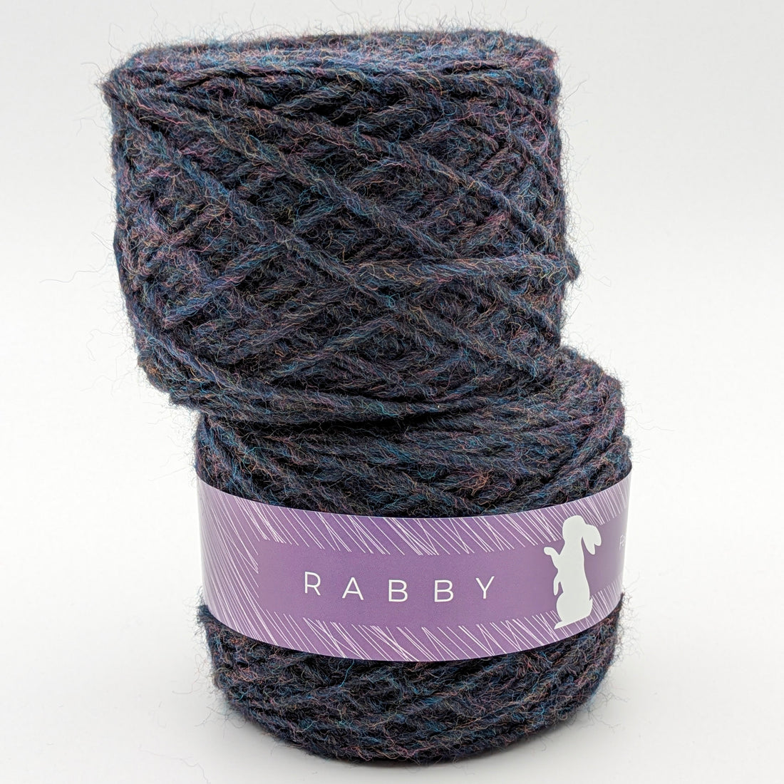 Dickes Garn Crush mit Alpaka in Dunkeljeans – RABBY, weitere Ansicht