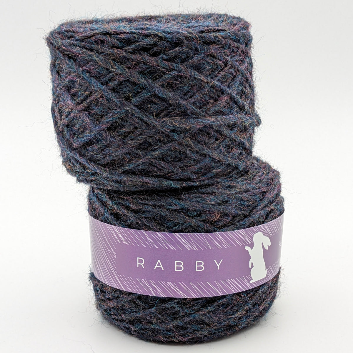 Dickes Garn Crush mit Alpaka in Dunkeljeans – RABBY, weitere Ansicht