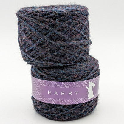 Dickes Garn Crush mit Alpaka in Dunkeljeans – RABBY, weitere Ansicht
