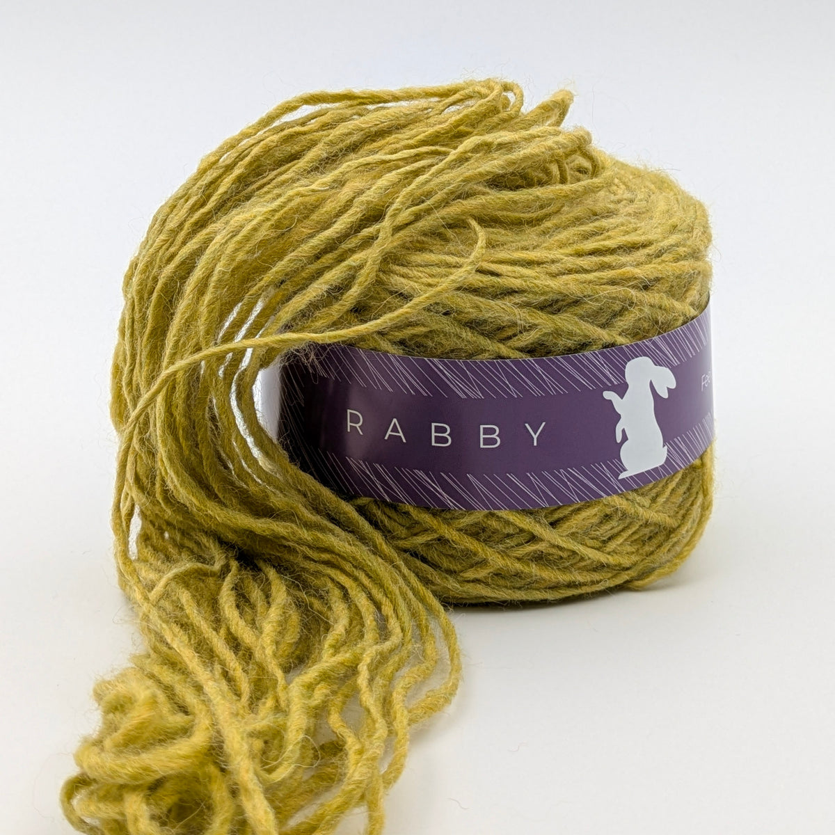 Dickes Garn Crush mit Alpaka in Olivgrün, 180 m / 100 g – RABBY
