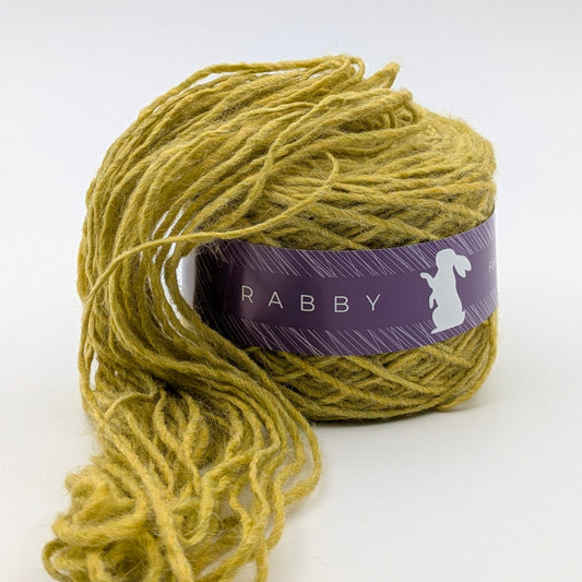 Dickes Garn Crush mit Alpaka in Olivgrün, 180 m / 100 g – RABBY