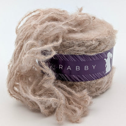 Alpaka Bouclé Pelageya mit Leinen, 220 m auf 100 g, Knäuel in Beige