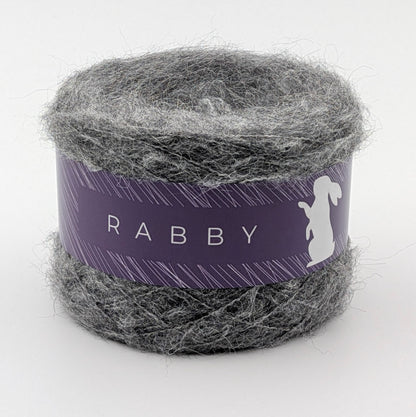 Alpaka Wolle Bafina in Grau – RABBY, weitere Ansicht