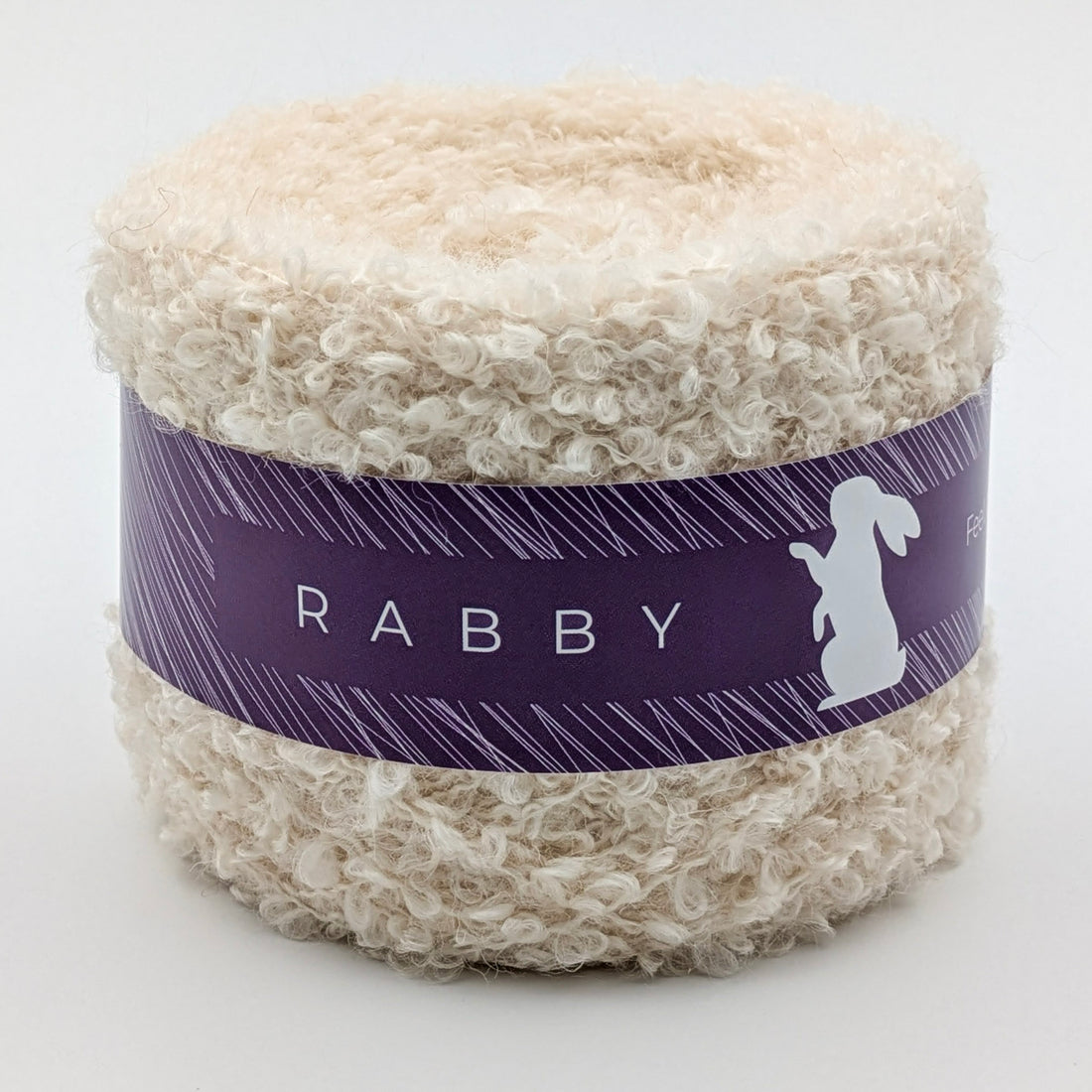 Bouclé Wolle Spring mit Merino & Baby Alpaka in Milch – RABBY, weitere Ansicht