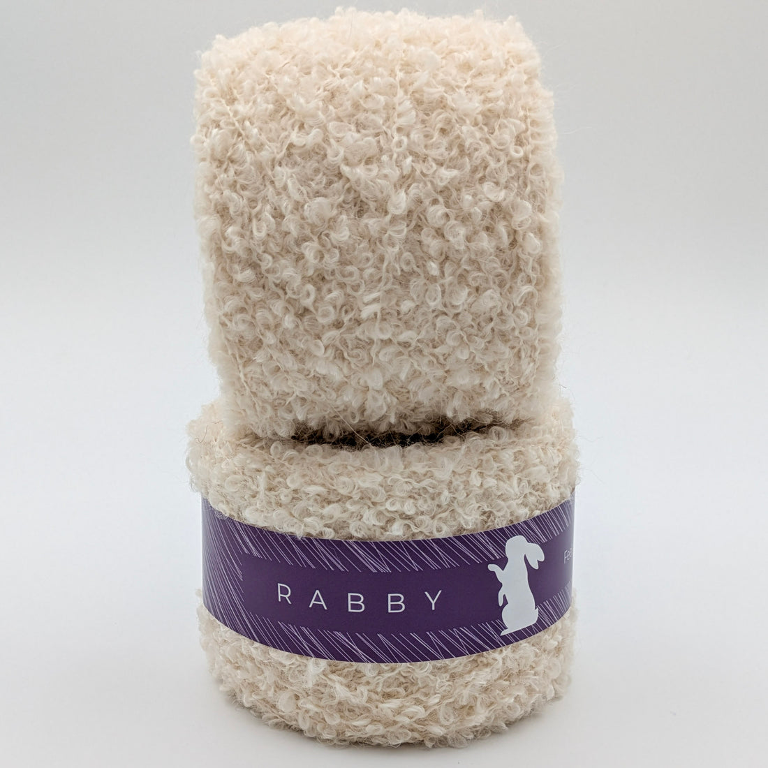 Bouclé Wolle Spring mit Merino & Baby Alpaka in Milch – RABBY, weitere Ansicht