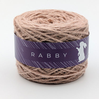 Dickes Garn Spirit mit Wolle und Alpaka in Puderrosa – RABBY, weitere Ansicht