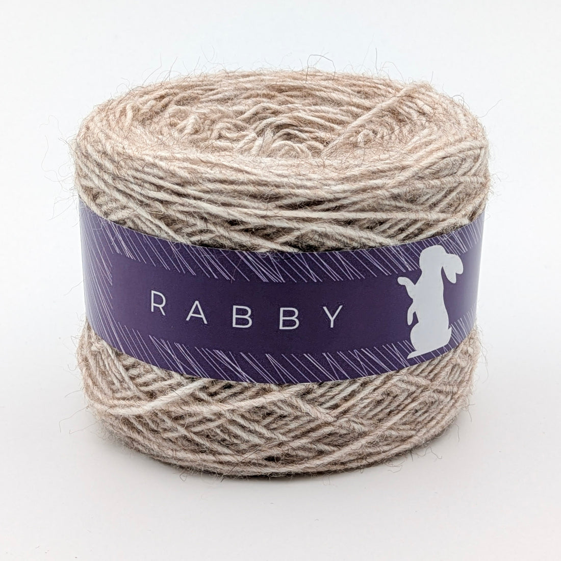 Meliertes Garn Linda mit Alpaka in Beige – RABBY, weitere Ansicht