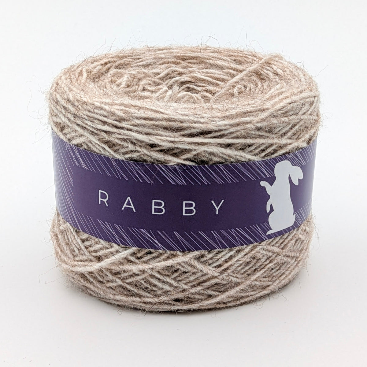 Meliertes Garn Linda mit Alpaka in Beige – RABBY, weitere Ansicht