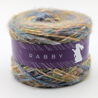 Buntes Garn Tenero mit Alpaka in Multicolor – RABBY, weitere Ansicht
