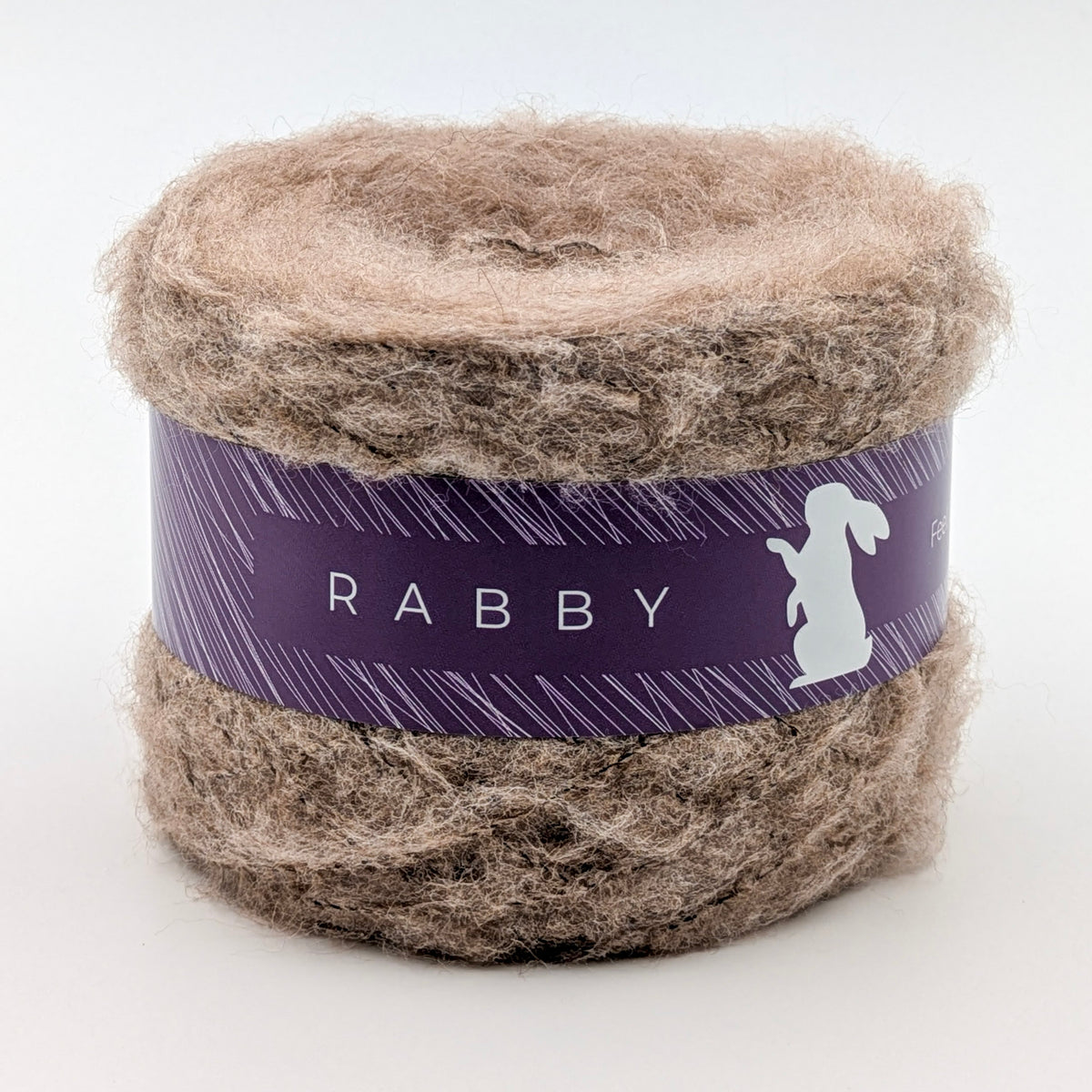 Melierte Wolle Blumi mit Baby Alpaka in Beige – Nahaufnahme der Struktur