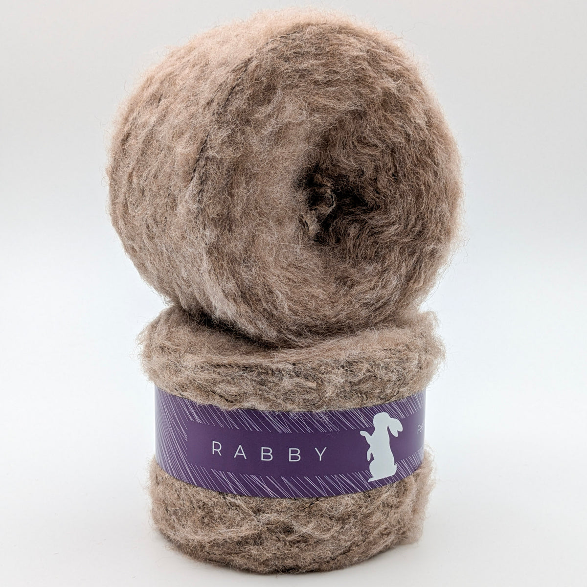 Strickprobe aus Melierte Wolle Blumi mit Baby Alpaka in Beige