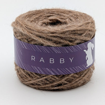 Dicke Wolle Bella mit Baby Alpaka in Braun – RABBY, weitere Ansicht