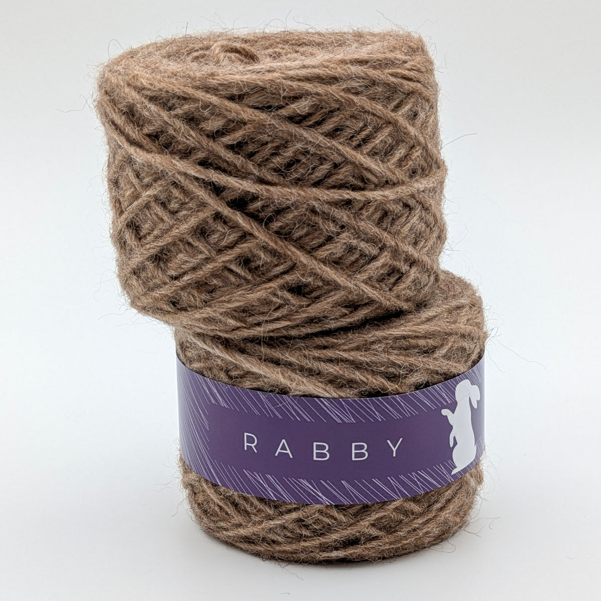 Dicke Wolle Bella mit Baby Alpaka in Braun – RABBY, weitere Ansicht