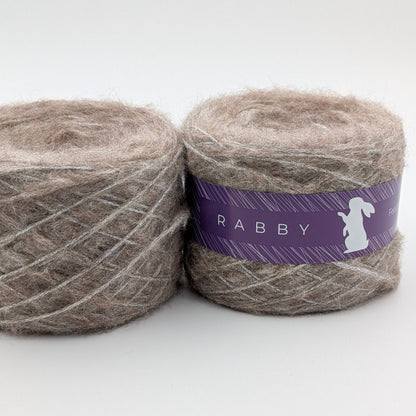 Baby Alpaka Wolle Romana mit Glitzer in Grau – RABBY, weitere Ansicht