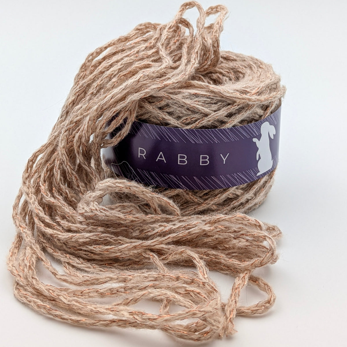 Glitzerwolle Nila mit Alpaka in Beige, 220 m / 100 g – RABBY