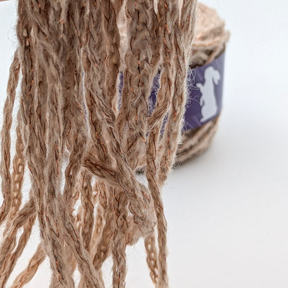 Glitzerwolle Nila mit Alpaka in Beige – RABBY, weitere Ansicht