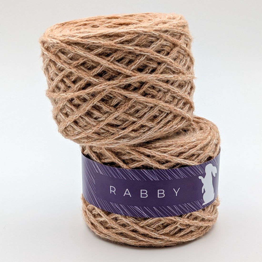 Glitzerwolle Nila mit Alpaka in Gold – RABBY, weitere Ansicht