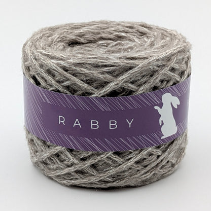 Glitzerwolle Nila mit Alpaka in Grau, 220 m / 100 g – RABBY