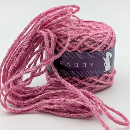 Glitzerwolle Nila mit Alpaka in Rosa, 220 m / 100 g – RABBY