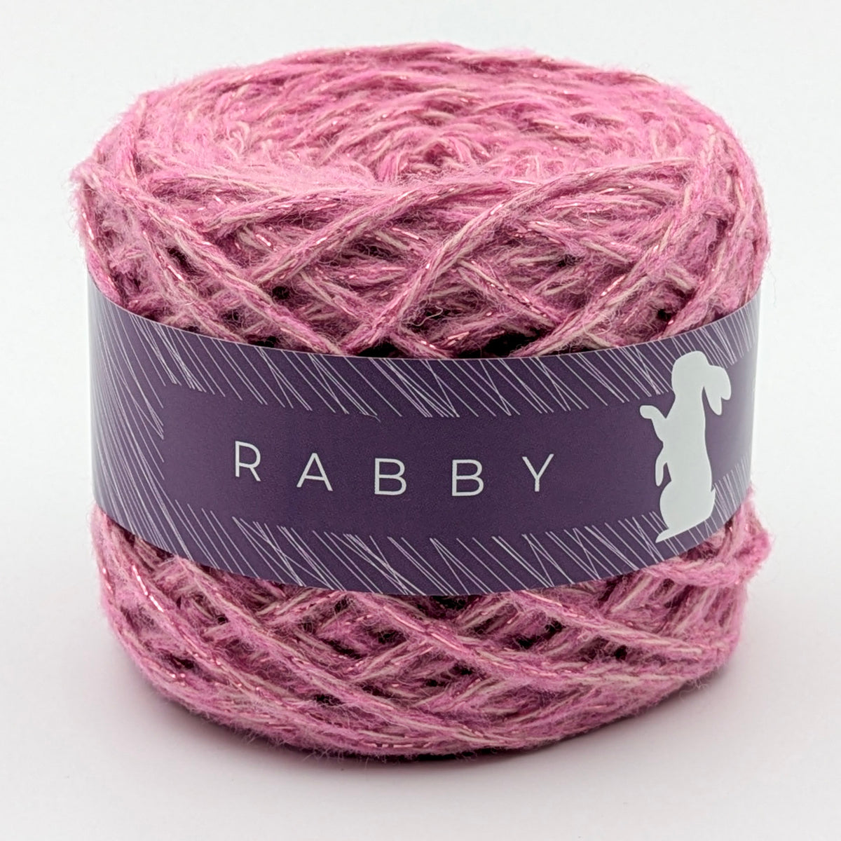 Glitzerwolle Nila mit Alpaka in Rosa – RABBY, weitere Ansicht