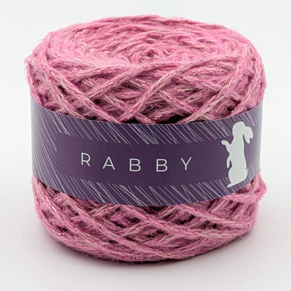 Glitzerwolle Nila mit Alpaka in Rosa – RABBY, weitere Ansicht