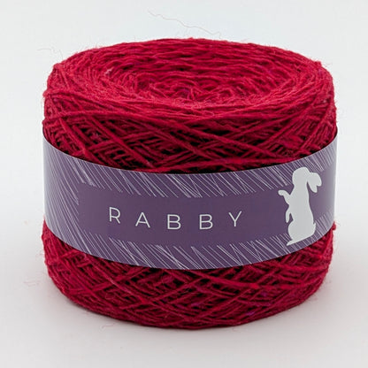 Tweed Wolle Almina mit Alpaka in Bordeaux – RABBY, weitere Ansicht