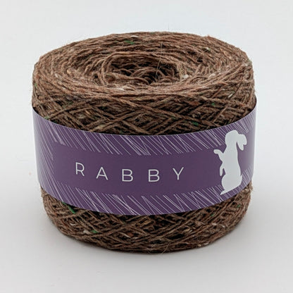 Tweed Wolle Almina mit Alpaka in Braun – RABBY, weitere Ansicht