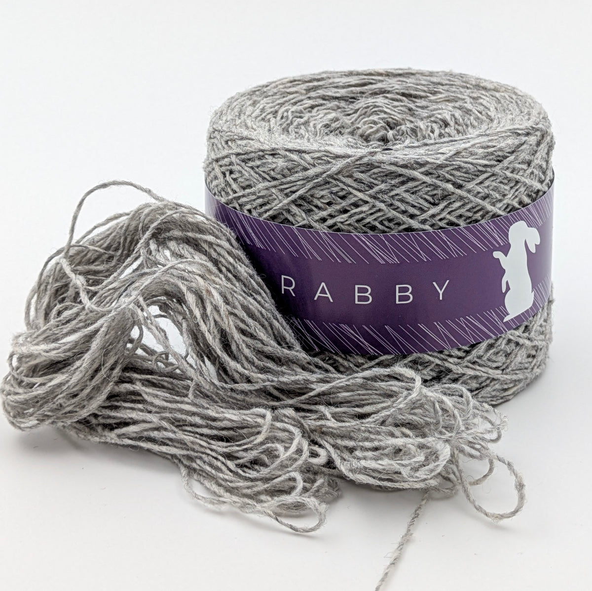 Tweed Wolle Almina mit Alpaka in Grau, 420 m / 100 g – RABBY