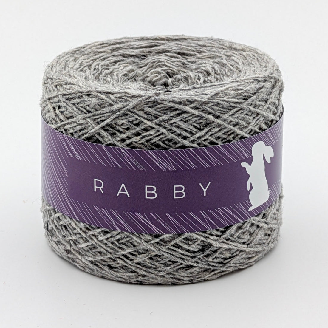 Tweed Wolle Almina mit Alpaka in Grau – RABBY, weitere Ansicht