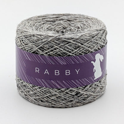 Tweed Wolle Almina mit Alpaka in Grau – RABBY, weitere Ansicht