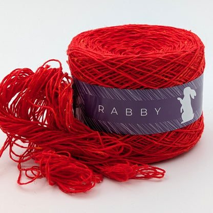 Tweed Wolle Almina mit Alpaka in Rot, 420 m / 100 g – RABBY