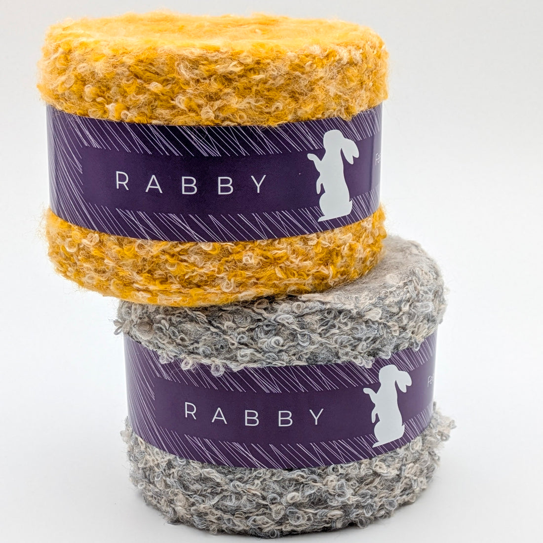 Bouclé Garn Crown mit Wolle in allen Farben – RABBY, weitere Ansicht