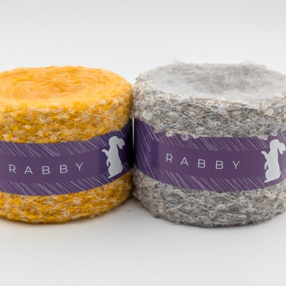 Bouclé Garn Crown mit Wolle in allen Farben – RABBY