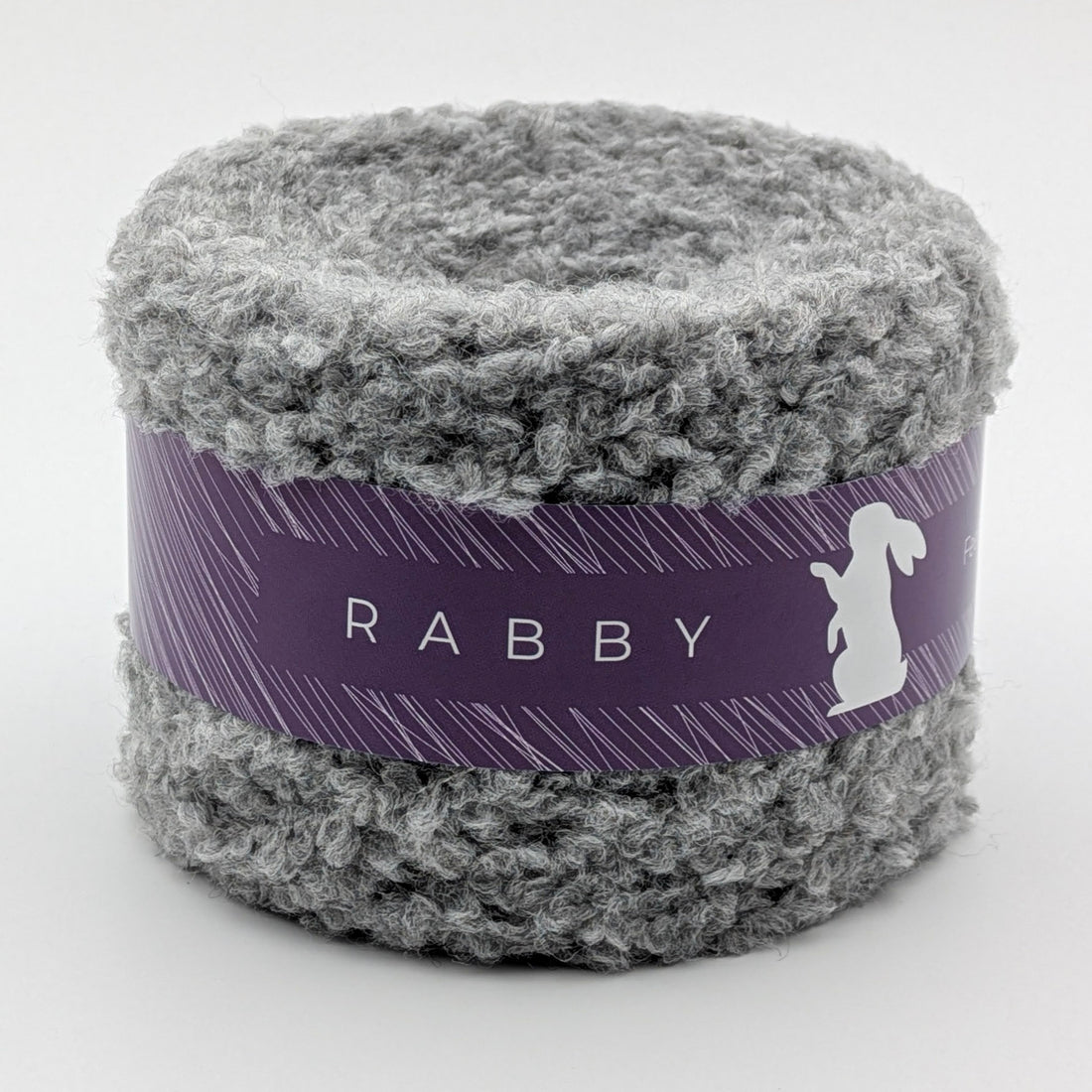 Bouclé Garn Cuma mit Wolle in Grau, 130 m / 100 g – RABBY