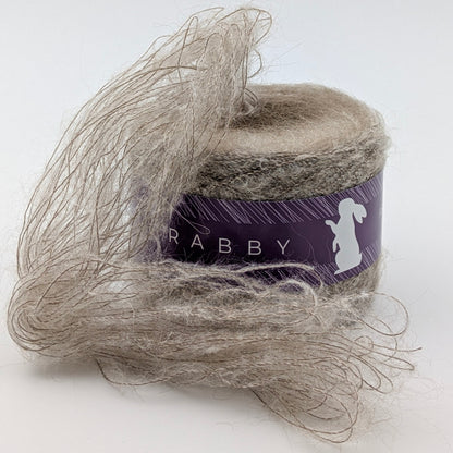Lacegarn Vilia mit Kid Mohair in Grau, 900 m / 100 g – RABBY