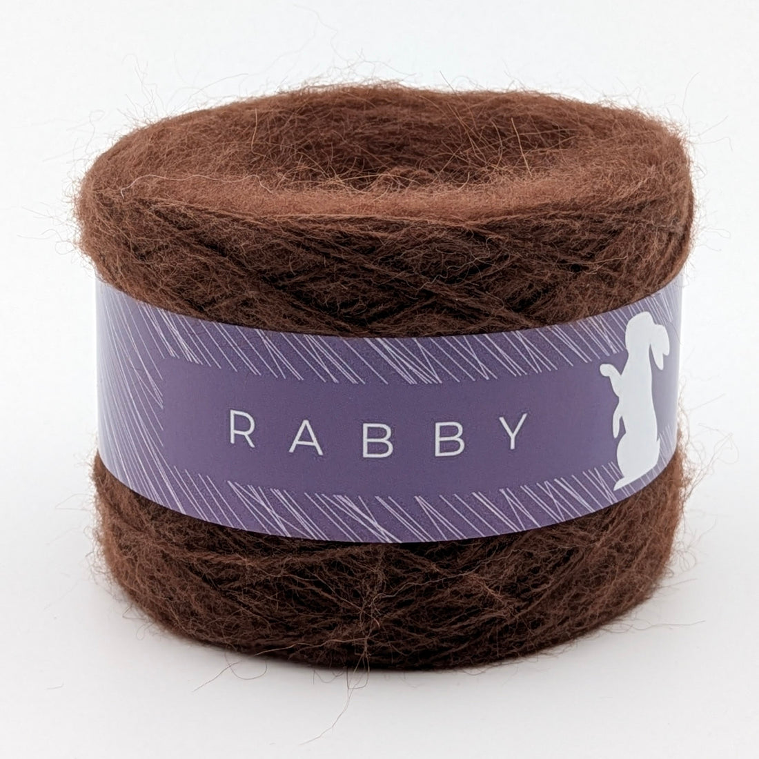 Feines Garn Ecka mit Kid Mohair in Braun, 400 m / 100 g – RABBY