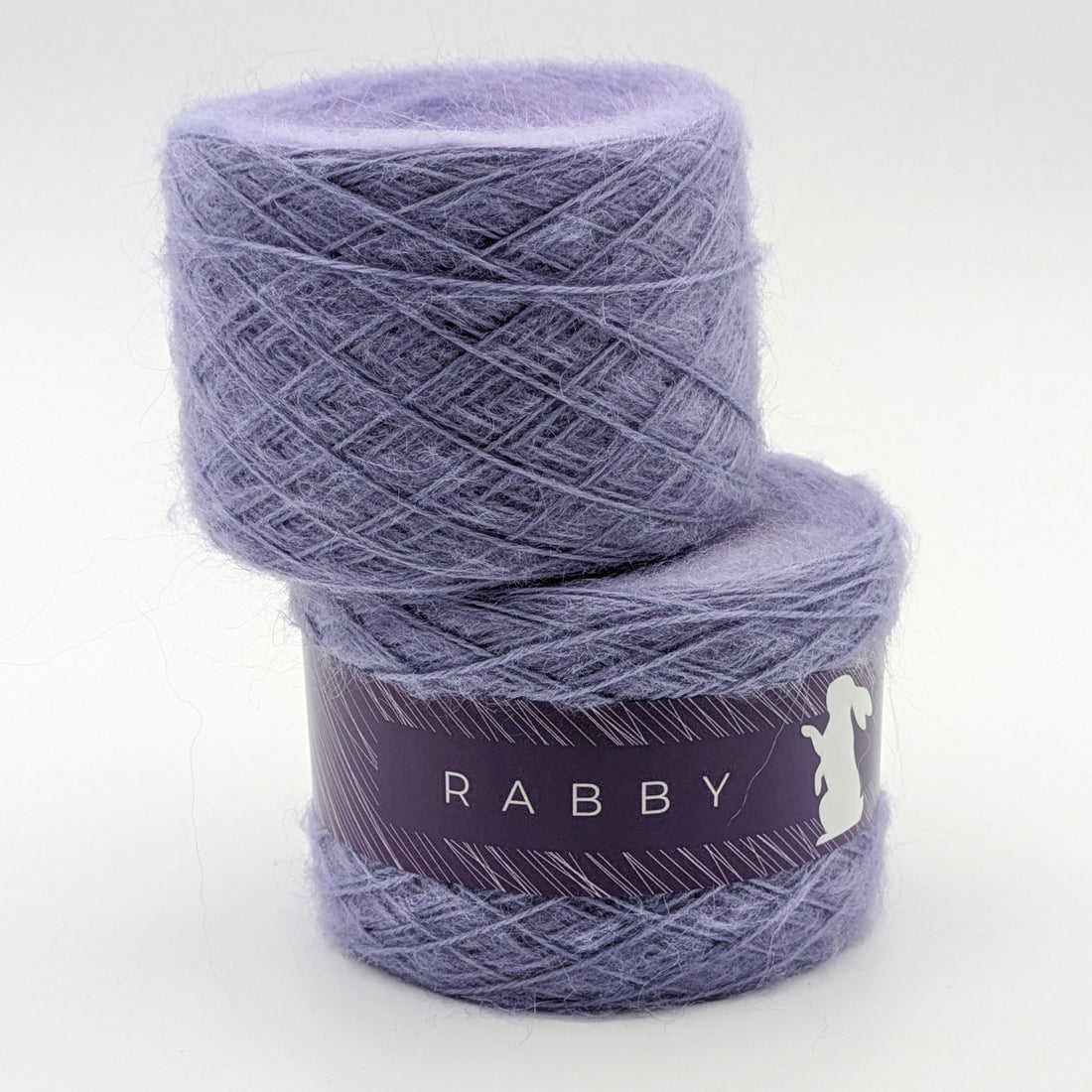 Feines Garn Ecka mit Kid Mohair in Lavendel – RABBY, weitere Ansicht