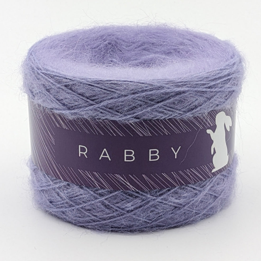 Feines Garn Ecka mit Kid Mohair in Lavendel – RABBY, weitere Ansicht