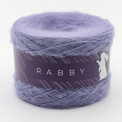 Feines Garn Ecka mit Kid Mohair in Lavendel – RABBY, weitere Ansicht