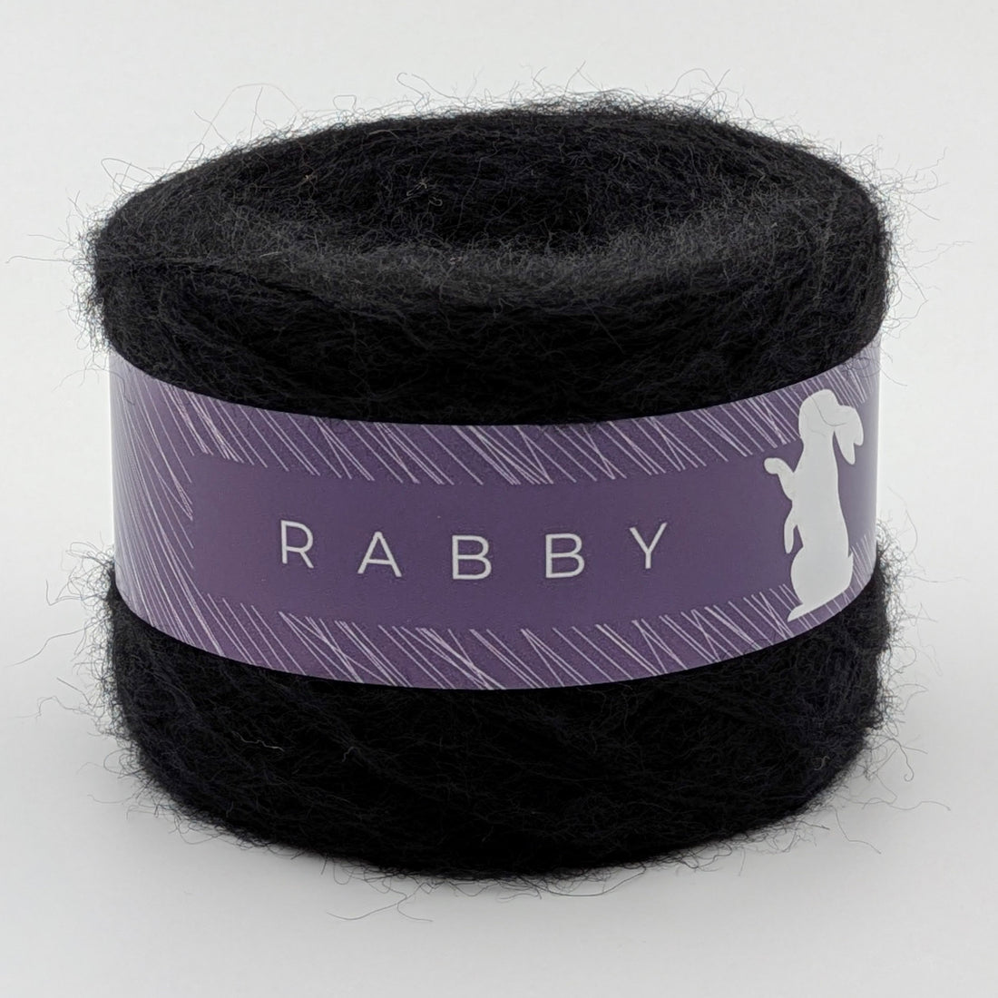 Feines Garn Ecka mit Kid Mohair in Schwarz, 400 m / 100 g – RABBY