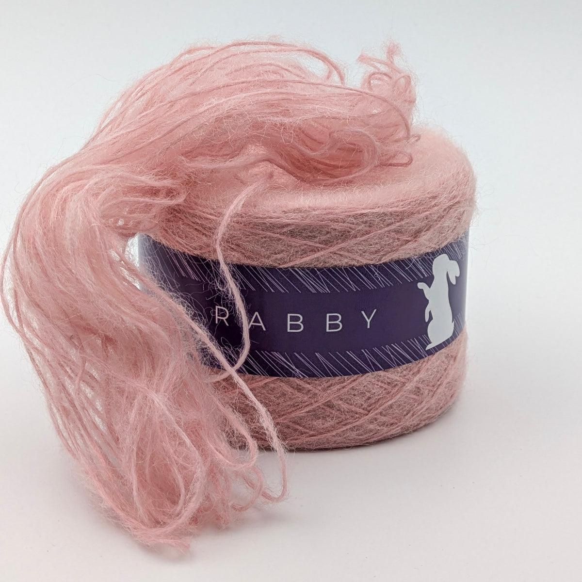 Kid Mohair Wolle Schnee in Rosa, 400 m / 100 g – RABBY