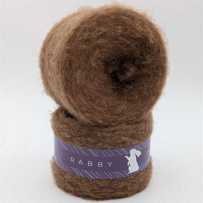 Lacegarn Malibu mit Mohair in Braun – RABBY, weitere Ansicht