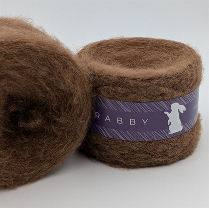 Lacegarn Malibu mit Mohair in Braun – RABBY, weitere Ansicht